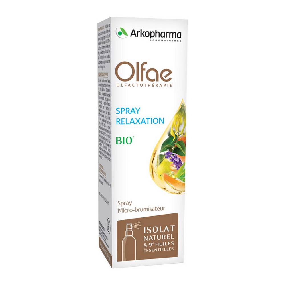 arko olfae relaxation spray organic 30 ml Arko Olfae Organic Relaxation Spray 30ml in our organic pharmacy, Comment on advice for use and dosage with our partner Avis checked after your purchase.