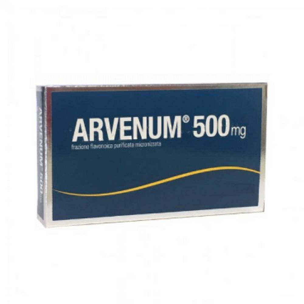 arvenum 500 mg vasoprotective flavonoids 30 Arvenum 500 mg is used in the treatment of symptoms attributable to venous insufficiency and states of capillary fragility for a preventive and curative action.