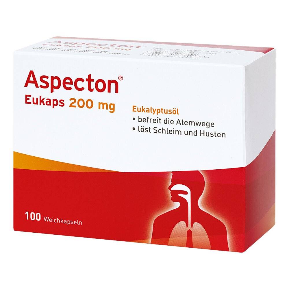 aspecton eukaps 200mg 100 The preparation is a herbal medicine for colds of the respiratory tract.