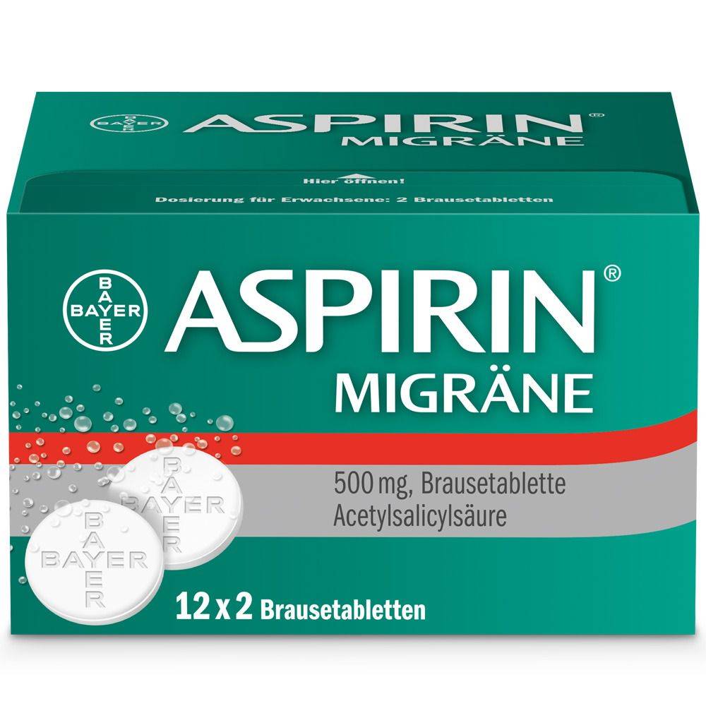 Aspirin migraine effervescent tablets, 24 Pharmacyapozona