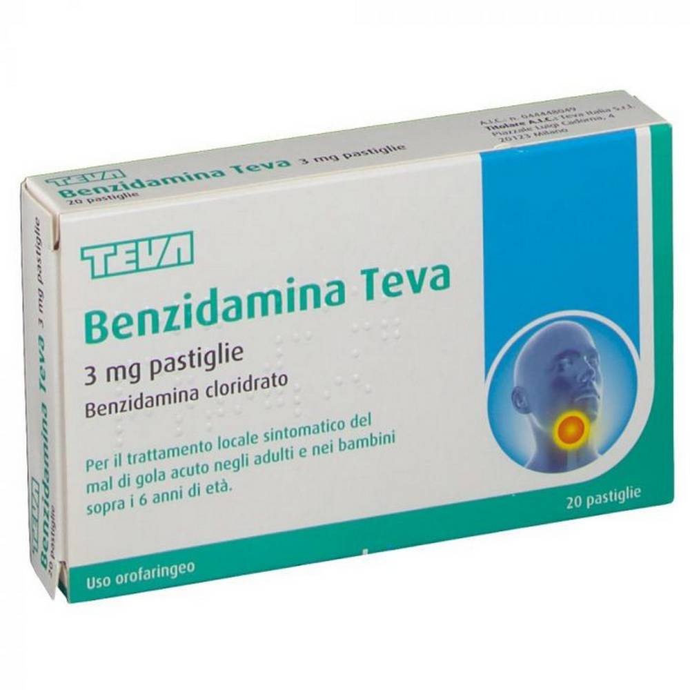 benzydamine teva 3mg sore throat 20 Benzydamine Teva 3mg Sore Throat 20 Tablets