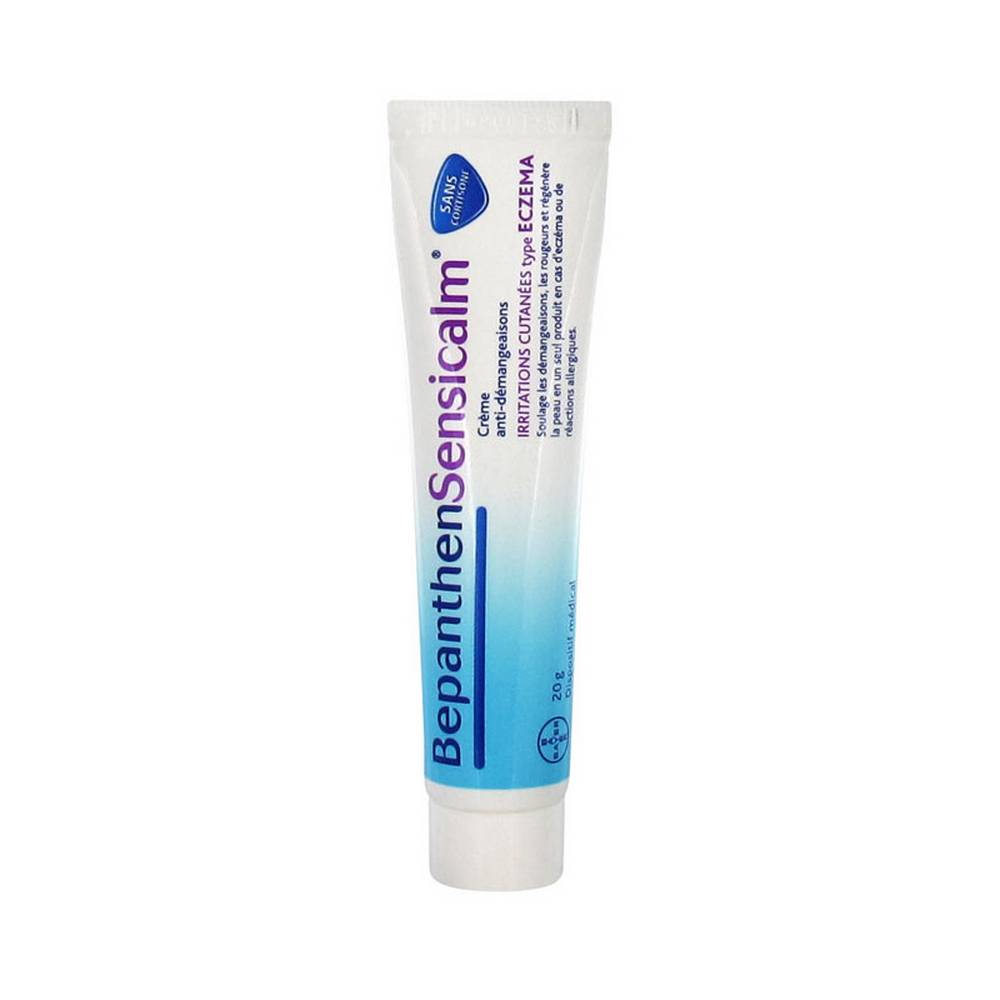 bepanthensensicalm bayer eczema anti itch cream Bepanthensensicalm Anti-Itch Cream Eczema Bayer is a drug indicated in case of eczema or allergic reactions to relieve itching, redness and regenerate the skin.
