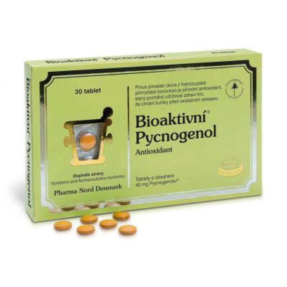 bioactive pycnogenol 30 It acts as an antioxidant and protects cells from oxidative damage caused by free radicals.