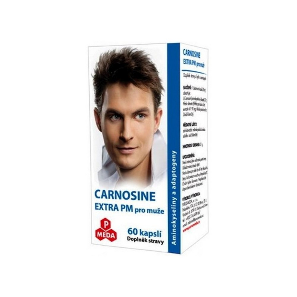 carnosine extra for men 60 Dietary supplement of herbs and amino acids.