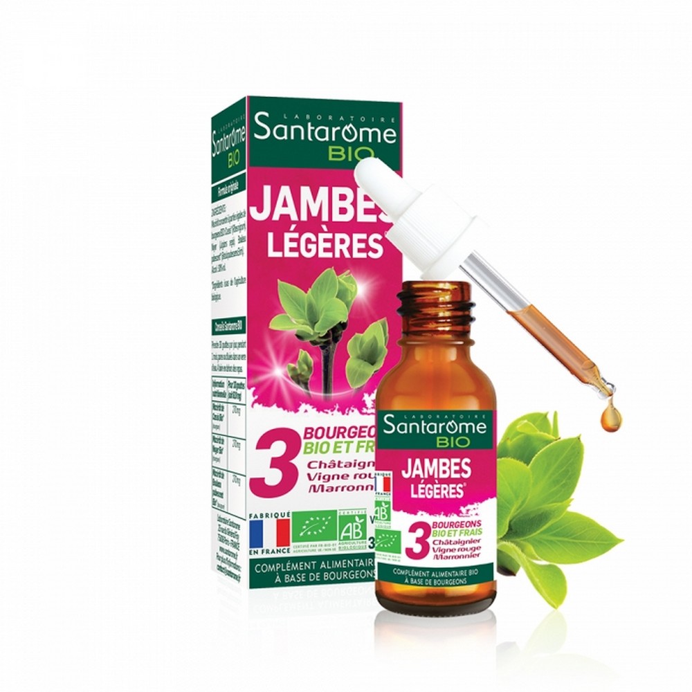 complex bourgeon light legs 30ml The Santarome light leg bud complex is an organic food supplement in drinkable form from gemmotherapy.