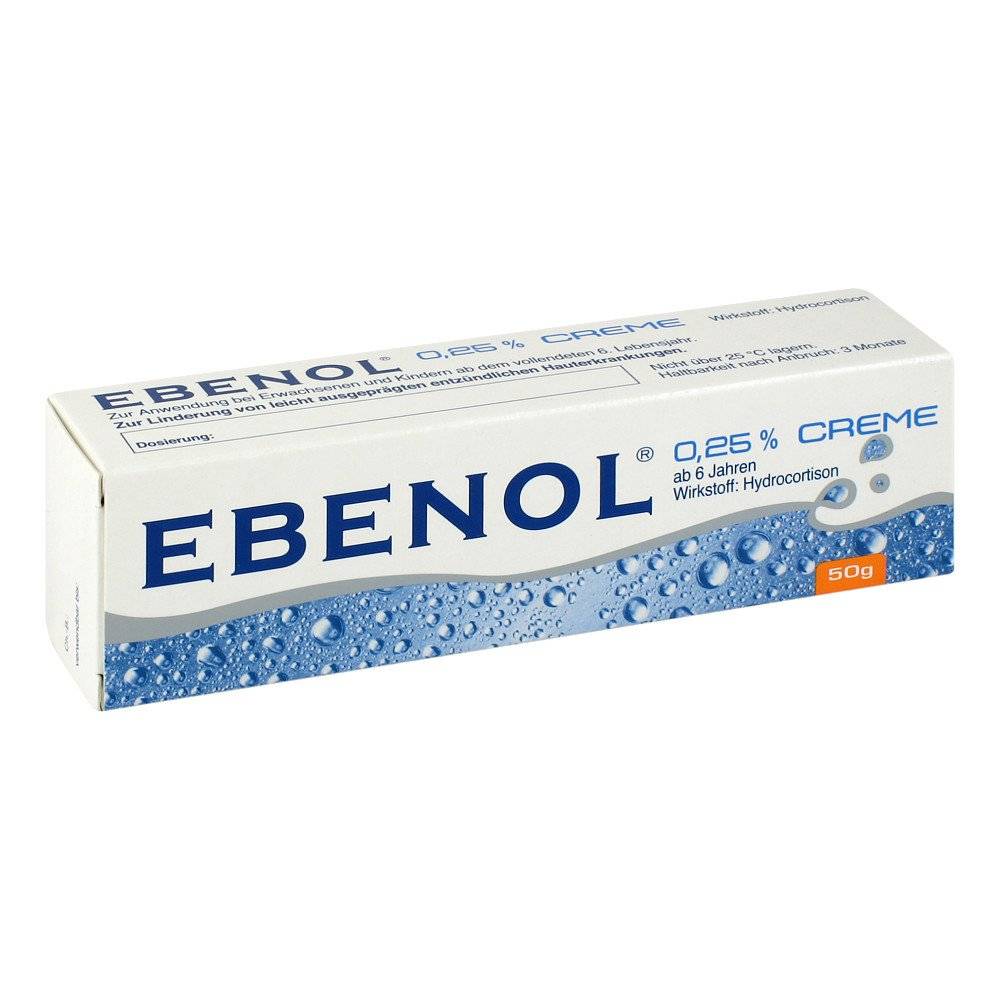 ebenol 025 50 g for the relief of mild inflammatory skin diseases