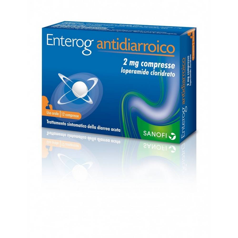enterog antidiarrheal 2 mg loperamide hydrochloride 12 Antidiarrhea tablets that act on intestinal motility and on the symptomatic treatment of acute diarrhea.