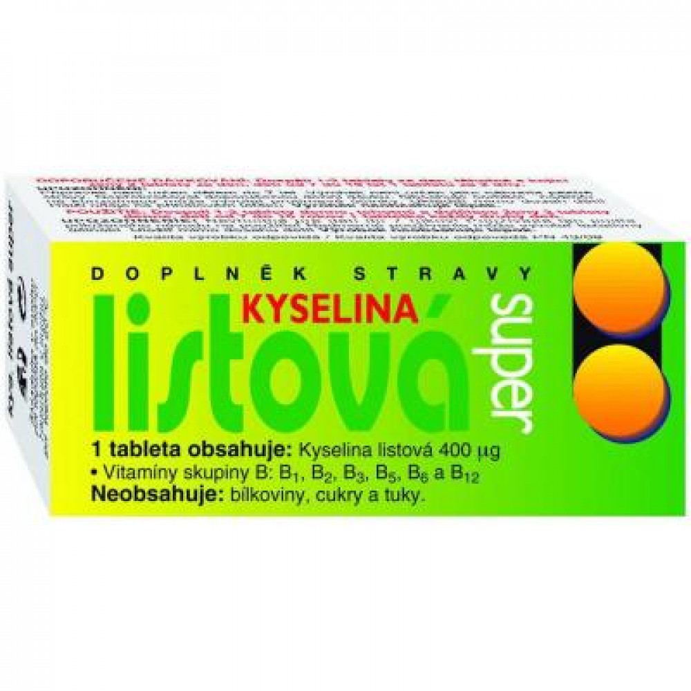 folic acid super 60 FOLIC ACID Super contains folic acid, thiamine, riboflavin, niacin, pantothenic acid, pyridoxine and cobalamin.