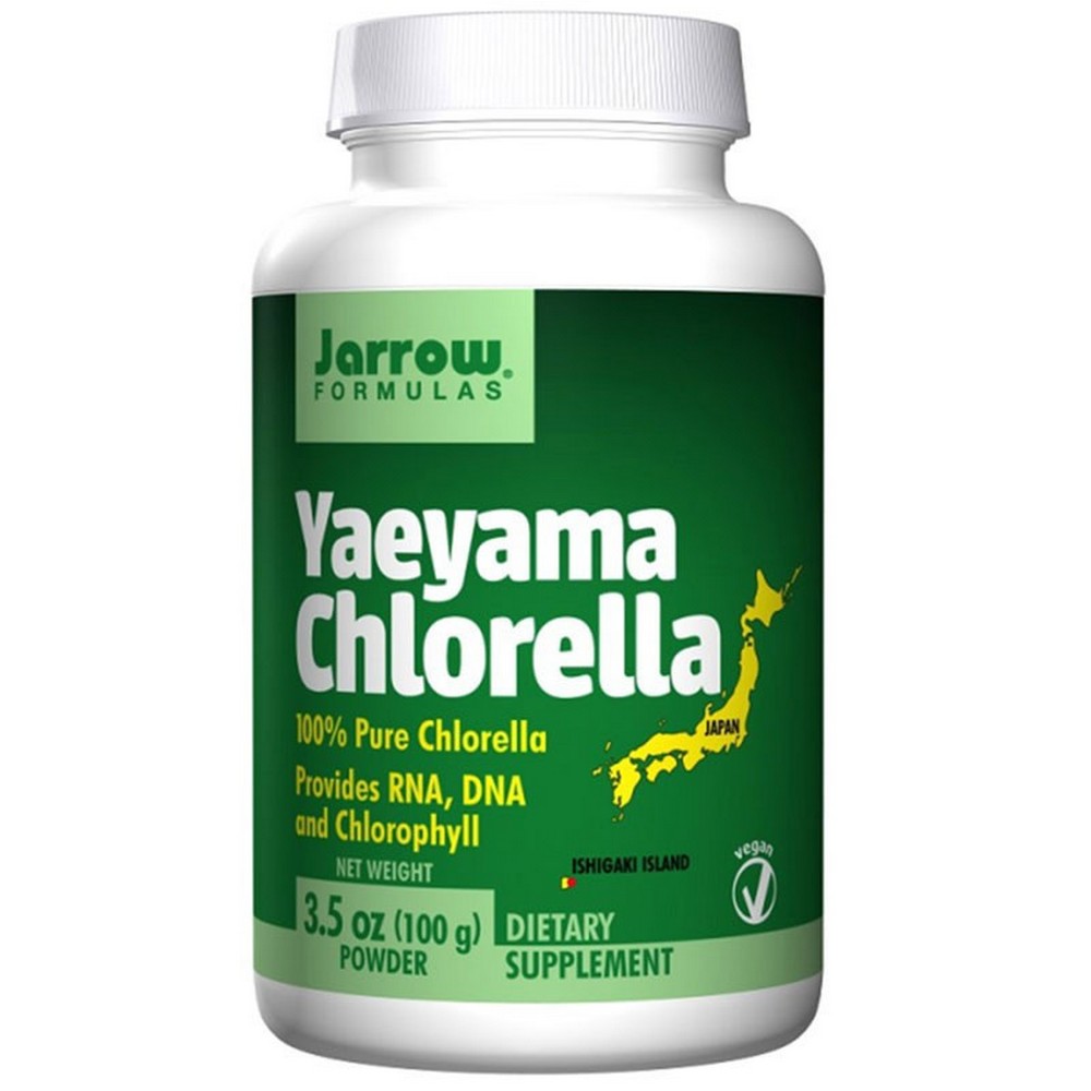 formulas yaeyama chlorella 100g Yaeyama Chlorella is a single-celled freshwater algae grown in the virgin coral reef region of the Japanese island of Ishigaki. Yaeyam Chlorella's cell walls are broken by a high impact spray drying process.