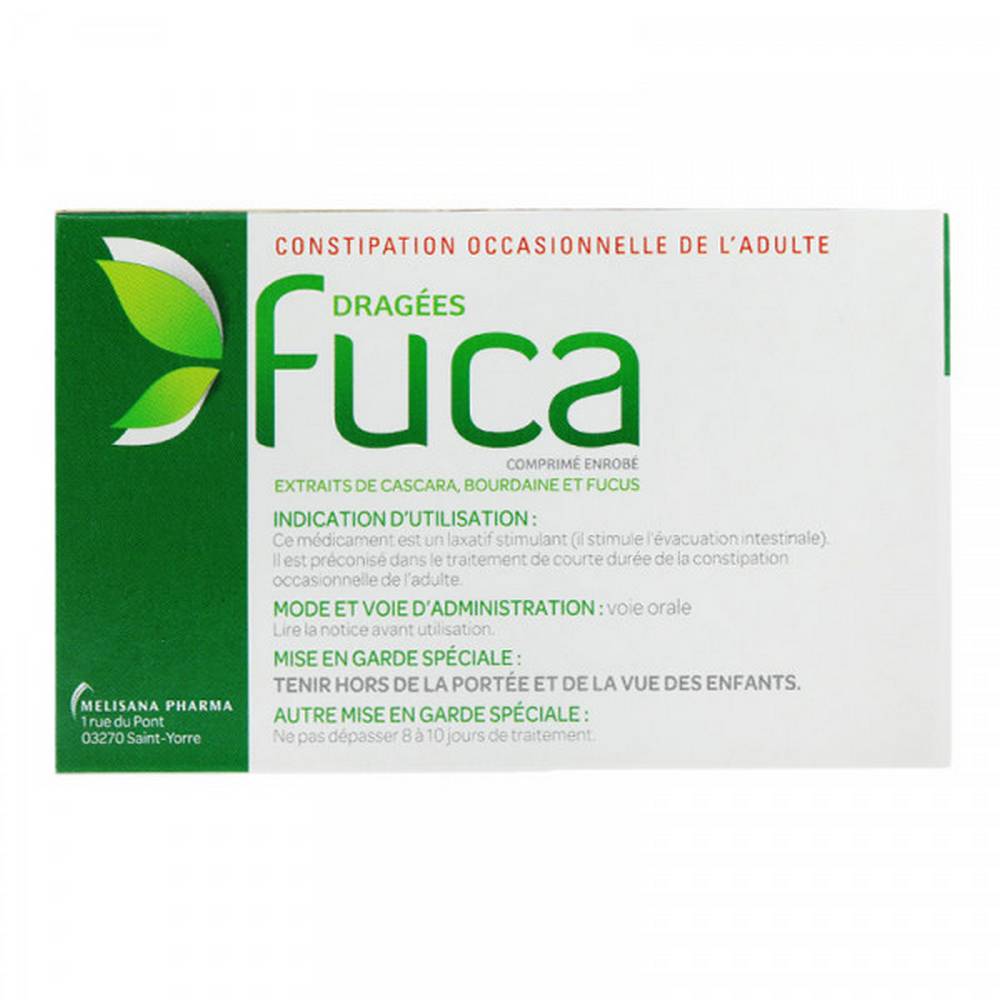 fuca dragees occasional constipation 45 tablets Закажите DRAGEES FUCA Cpr enr 3Plq / 15 (45) без рецепта и поделитесь своим мнением. Этот препарат рекомендуется для лечения запоров.