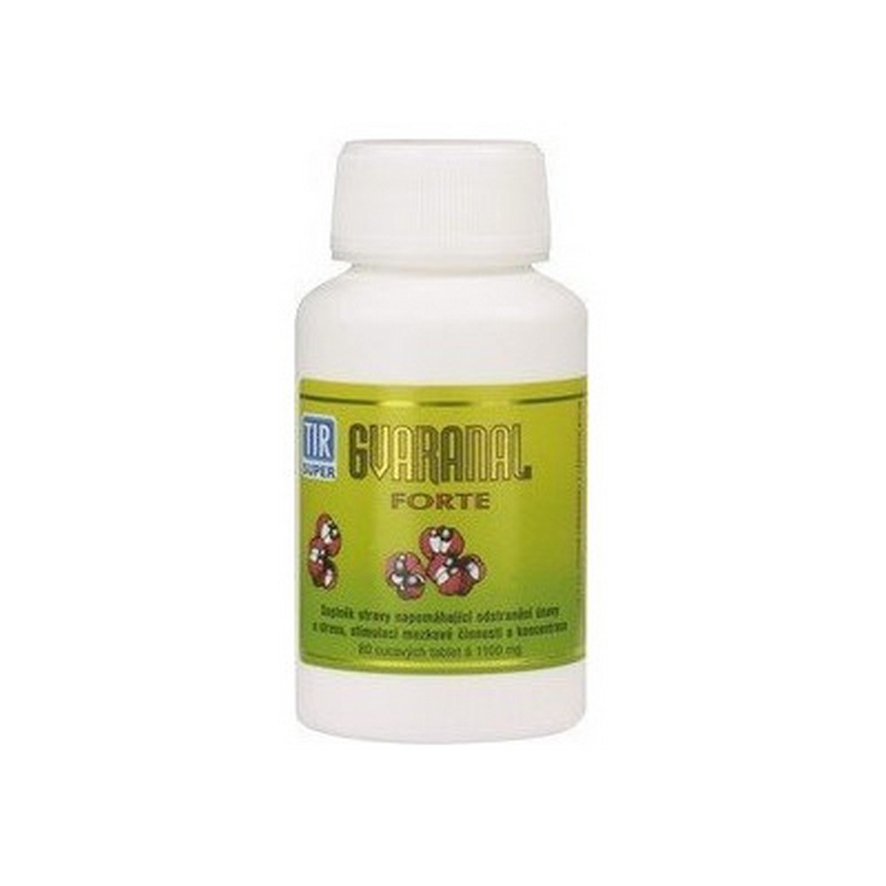 gvaranal forte 80 Due to its good tolerability compared to most other caffeine-containing substances, the binding of caffeine contained in guarana to ballast substances is essential. Due to this peculiarity, which also exists in the well-known green tea, caffeine is ingested during the digestive process in the intestines, instead of - as in coffee - in the stomach. In addition, the richness of ballast substances (indigestible plant fibers), fats and proteins ensures better digestibility. Therefore, people with sensitive stomachs are very rarely intolerant of guarana.