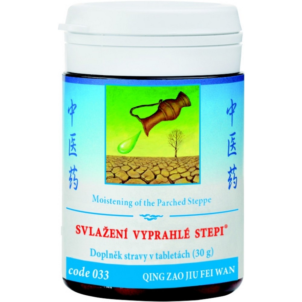 herbs watering arid steppe 100 It is a modification of the original traditional Chinese herbal mixture QING ZAO JIU FEI WAN, which is adapted to today's conditions. This mixture is highly valued today, as it covers the whole spectrum of allergic problems from dry cough, shortness of breath, wheezing in the chest, stuffy nose to itching in the throat and nose.