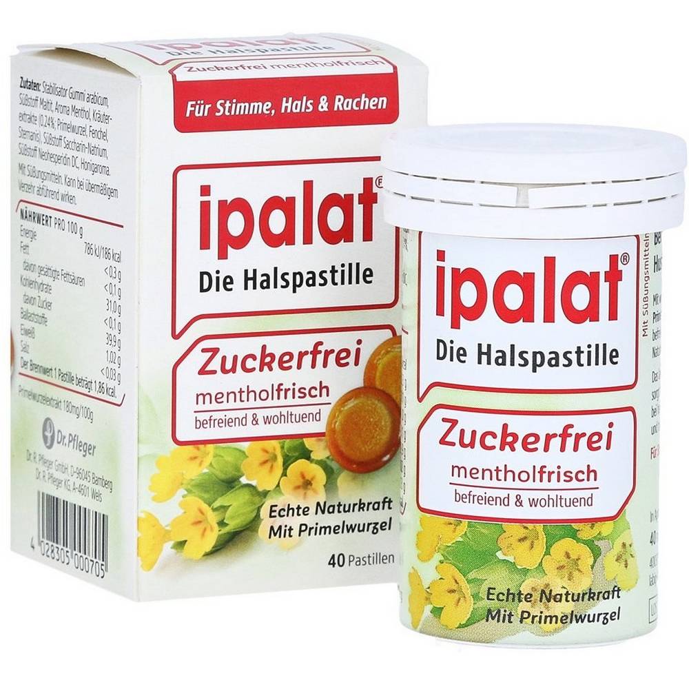 IPALAT throat lozenges sugarfree, 120 Pharmacyapozona