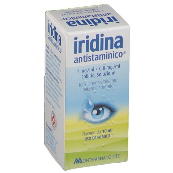 Iridina Antihistamine 10 mg + 8 mg Tonzilamina hydrochloride Eye drops