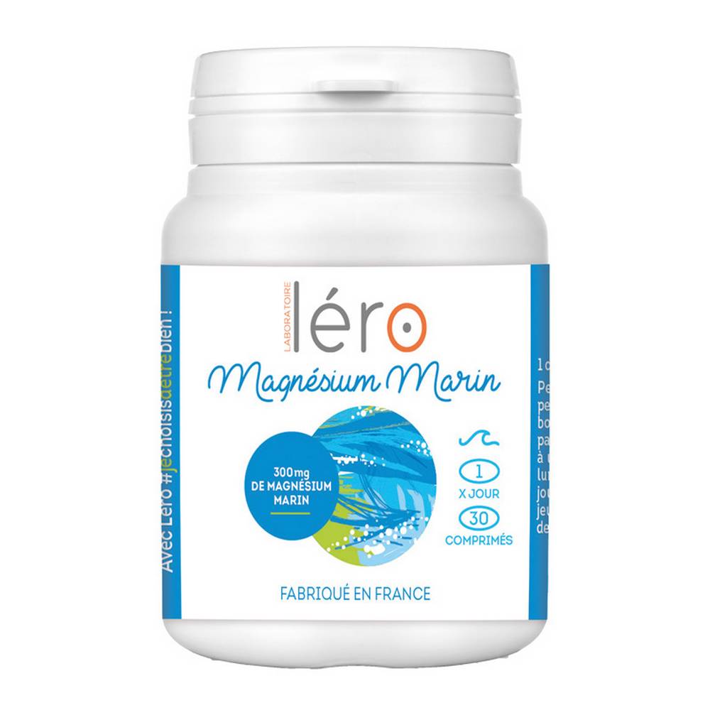 lero marine magnesium 30 Lero marine magnesium contributes to the normal functioning of the nervous system.