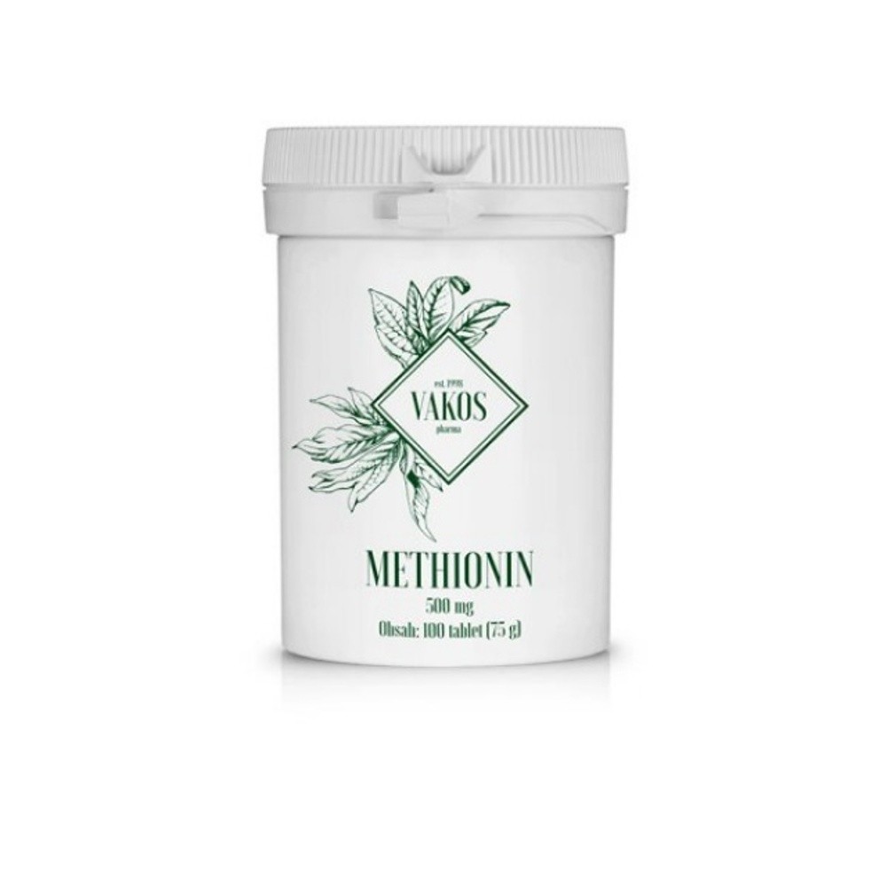 methionine 500mg 100 The product stimulates the growth of hair and nails, protective effect on the liver , supports physical and mental condition.