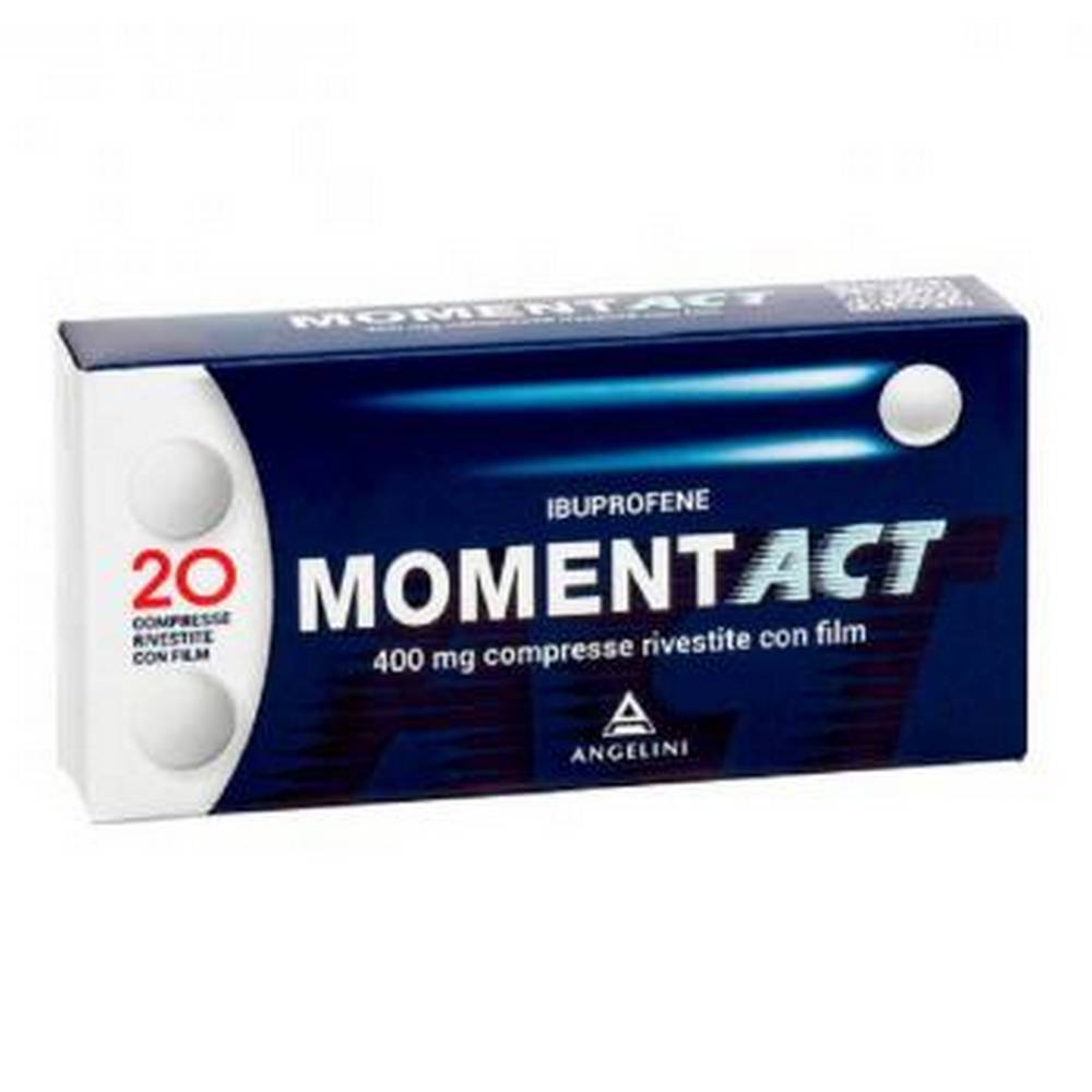 momentact 400 mg ibuprofen analgesic 20 Momentact is used in the treatment of pain of various origins and nature and as an adjunct in the symptomatic treatment of fever and flu.
