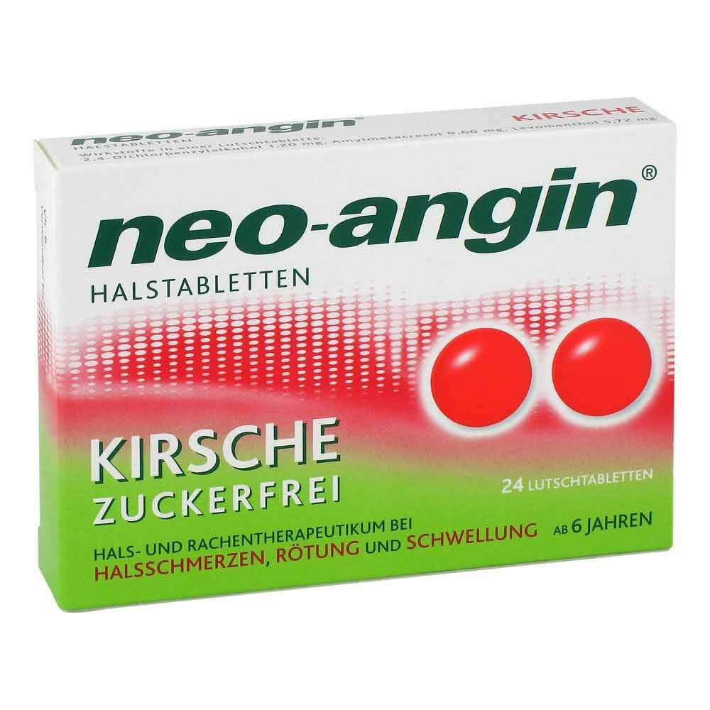 neo angin throat tablets cherry 24 against sore throat
