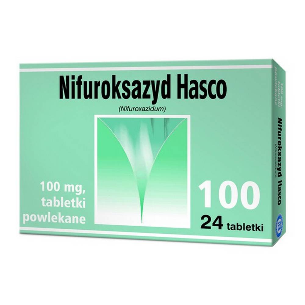Nifuroxazide Hasco, 100 mg, film-coated tablets, 24 – Pharmacyapa