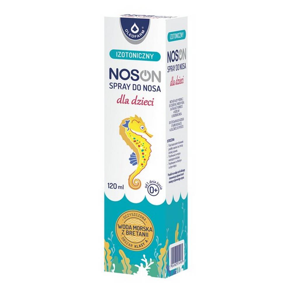 nose nasal spray for children isotonic 120 ml A medical device intended for adults, children and infants from the first day of life. The spray intensely moisturizes the nasal cavity and helps to remove the residual secretions. The preparation retains the beneficial properties of natural sea water