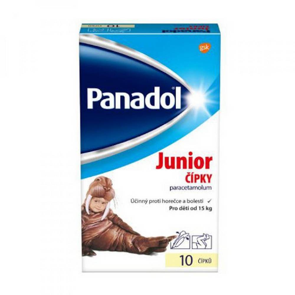 panadol junior 250mg suppositories 10 Designed to reduce the fever that accompanies the flu and colds, as well as infectious diseases of childhood (eg chickenpox, whooping cough, measles and mumps) and vaccinations. The product is also suitable for relieving pain accompanying tooth cutting, toothache, sore throat with flu and colds and headaches.