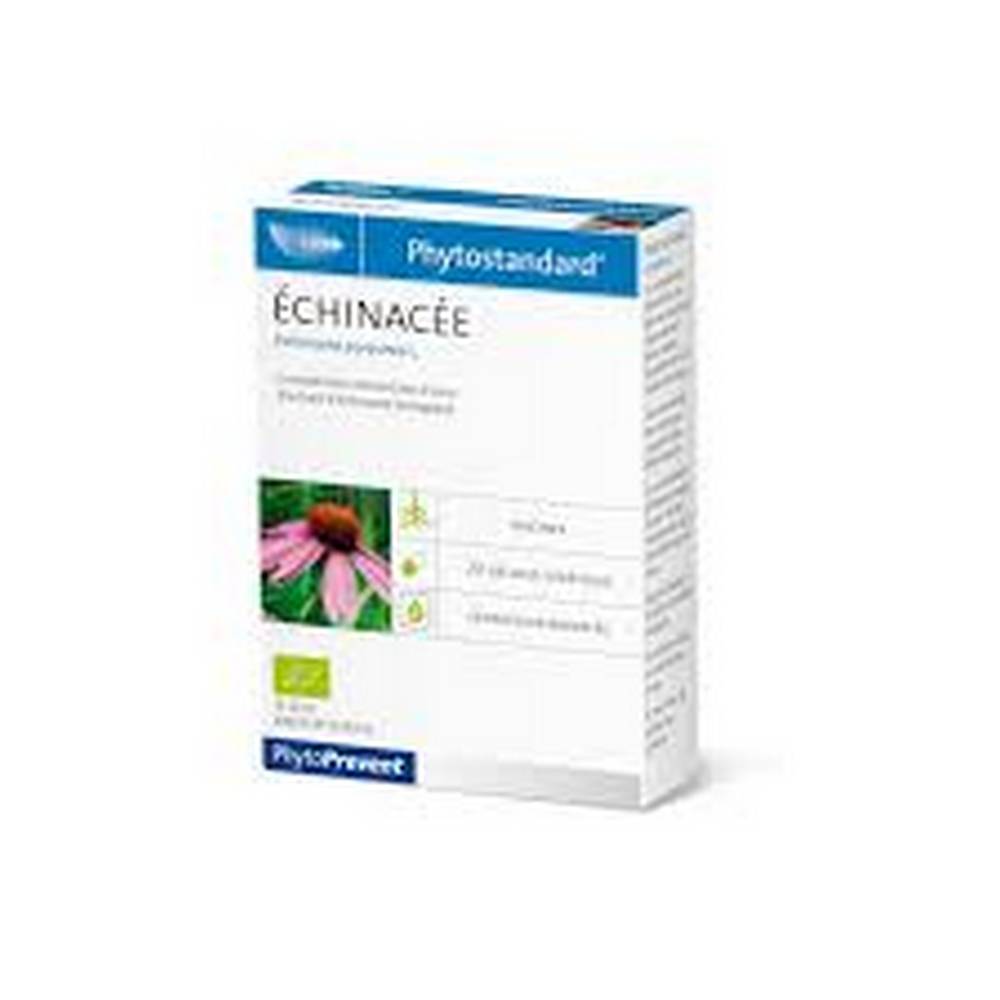 phytostandard echinacea bio 20 Echinacea has the ability to strengthen the body's immune system defenses and help prevent infections. To be used in case of colds.