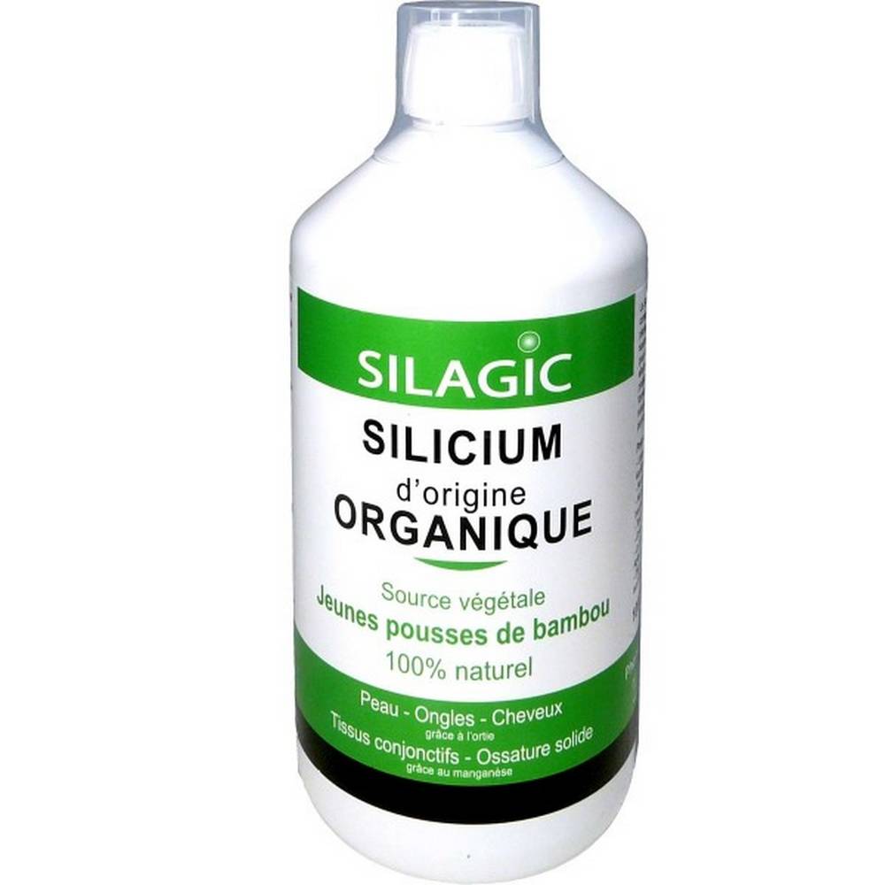 silagic oral silicon bamboo nettle 1 liter Order the natural remedy SILAGIC ORAL SILICON BAMBOO NETTLE 1 Liter for skin, nails, hair, connective tissue, and strong bones.