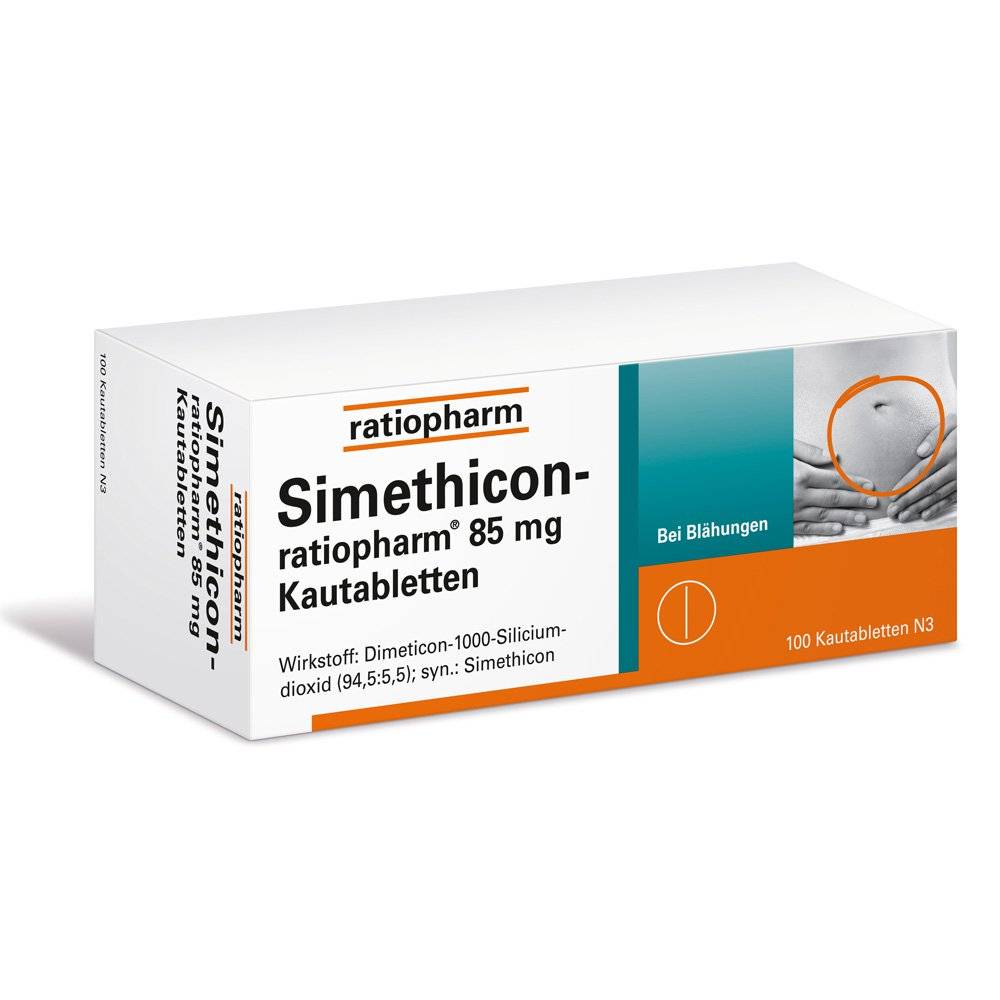 simethicone ratiopharm 85mg 100 gentle help with flatulence