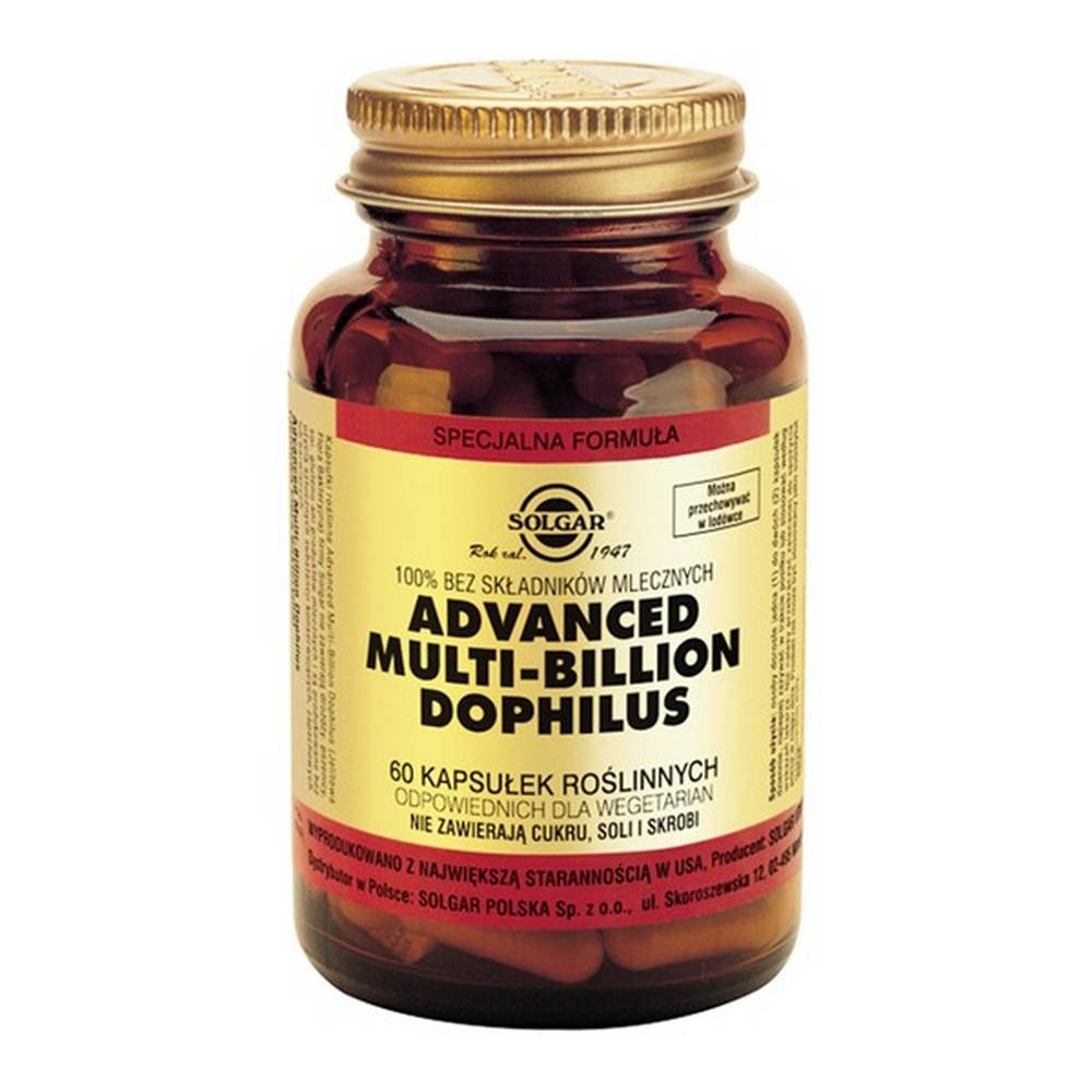solgar advanced multi billion dophilus capsules 60 pcs Advanced 40+ Acidophilus - пищевая добавка.