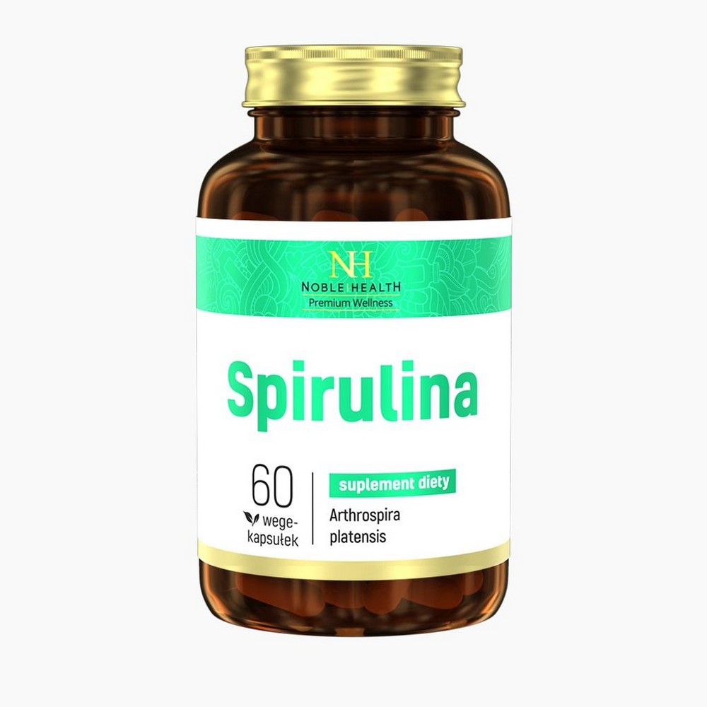 spirulina 60 Spirulina is one of the most popular "superfoods". Due to its high protein content, this seaweed is used, for example, by vegetarians who do not supply their body with protein from meat. Spirulina is also used by physically active people. The product contains spirulina, which is composed of 60% protein. The product is also suitable for vegans, as the capsule is made of cellulose. Its simple composition exactly matches your needs. The capsules contain only spirulina, do not contain any ingredients and are protected from external influences thanks to a dark glass bottle.
