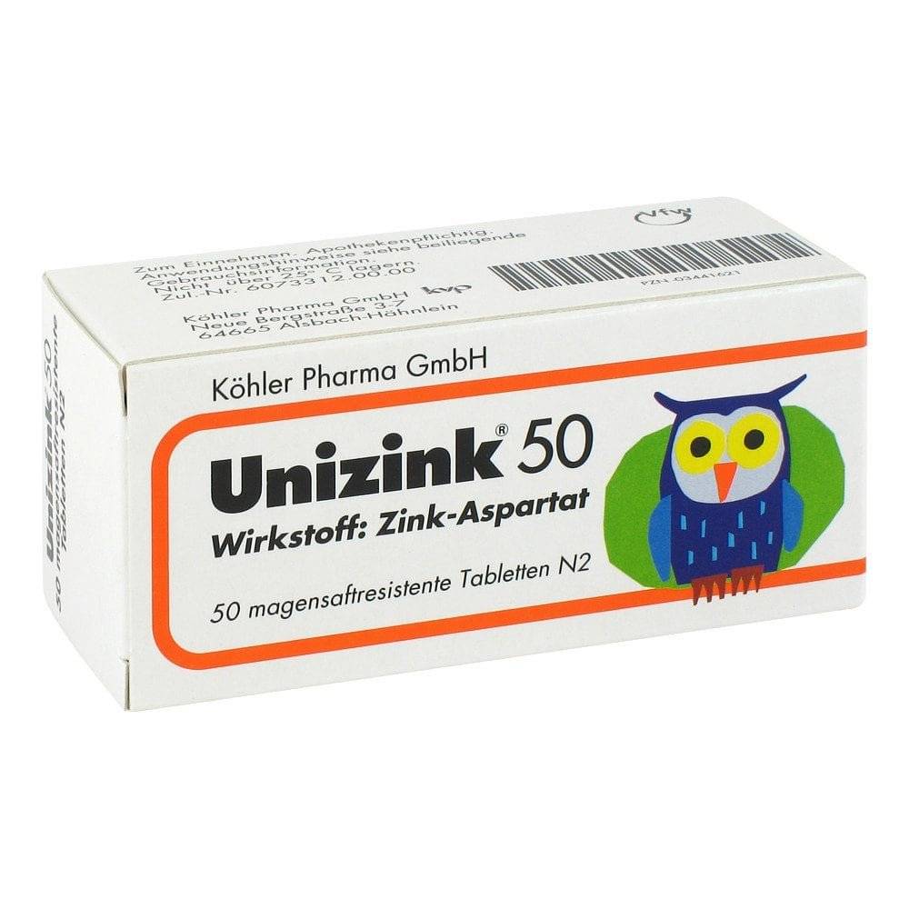 unizink 50 50 Улучшает поступление цинка