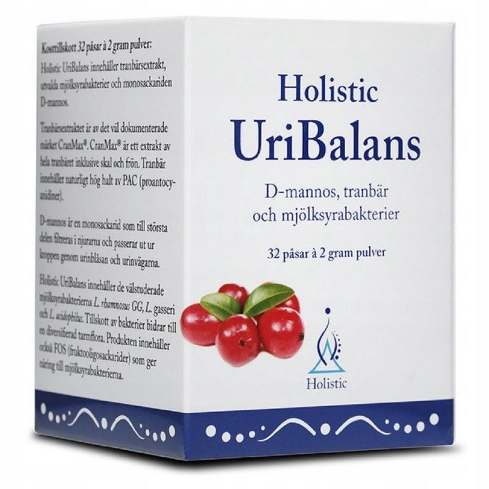 uribalans 32 UriBalans is a dietary supplement containing CranMax® cranberry extract, lactic acid bacteria and the monosaccharide D-mannose.