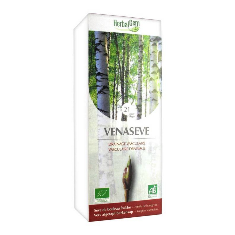 venaseve organic birch sap circulation 250ml VENASEVE Organic birch sap Circulation Herbalgem 250ml