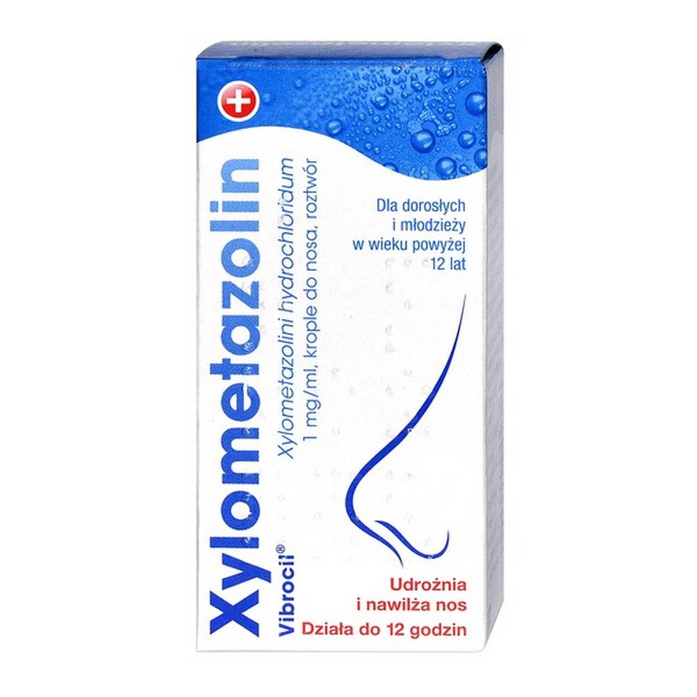 xylometazolin vibrocil 1 mg ml nasal drops 10 ml Xylometazolin Vibrocil is a medicinal product for use in the treatment of rhinitis, congestion, allergic rhinitis. Xylometazoline contracts the blood vessels locally to reduce swelling and discharge.