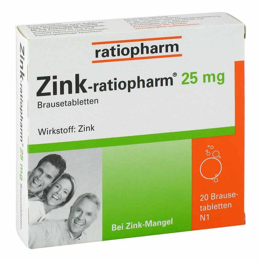 zinc ratiopharm 25mg 20 With zinc deficiency