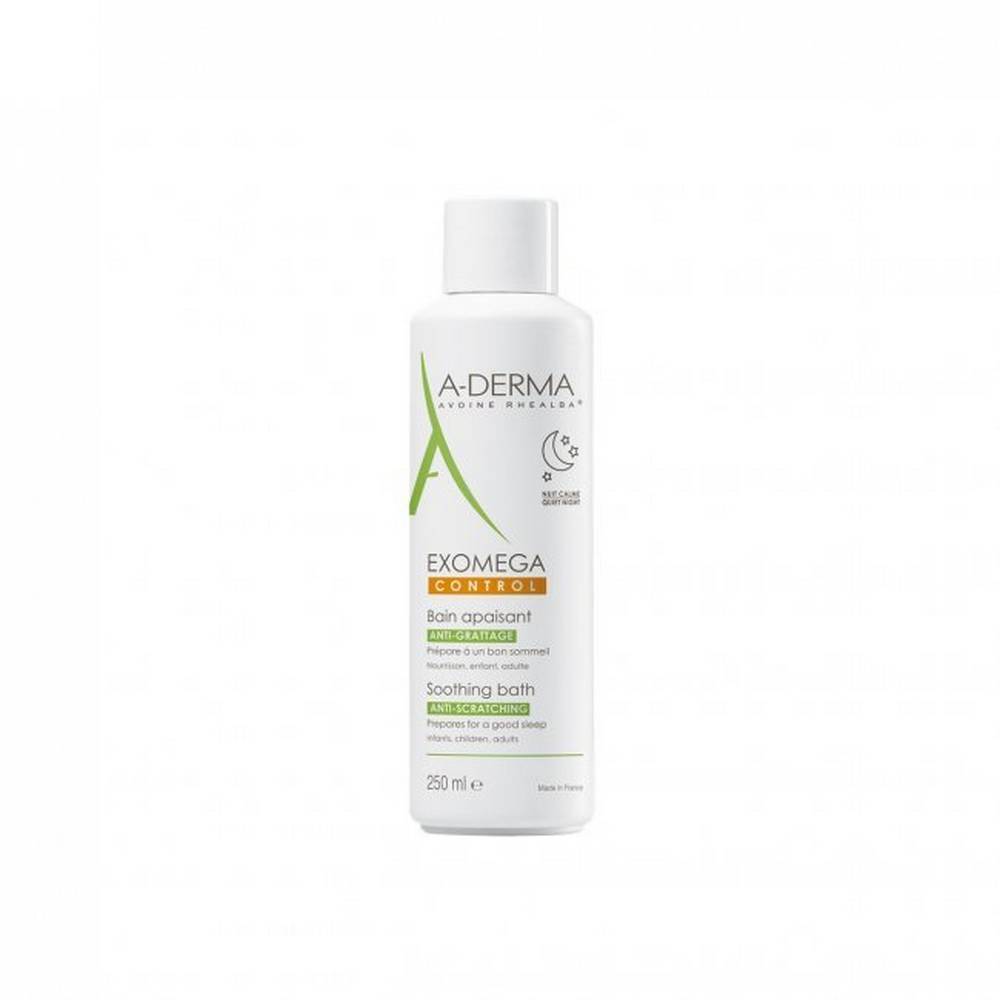a derma exomega control skin soothing bath 250 ml Plant-based, nourishing body milk for very dry and eczema-prone skin.