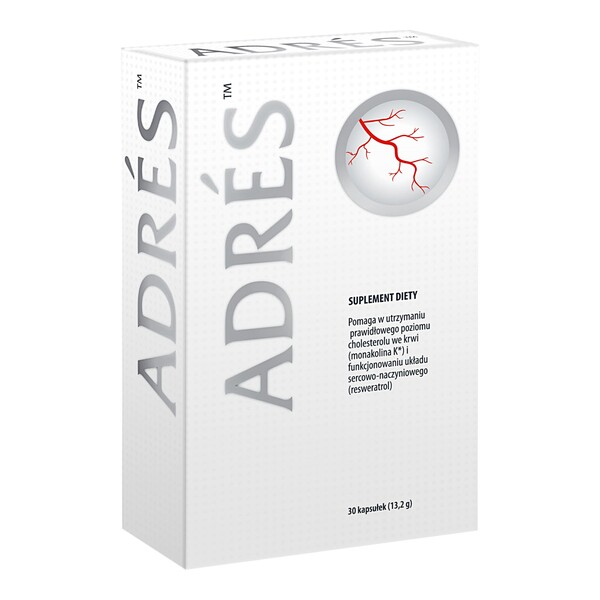 address capsules 30 Address - dietary supplement. Dietary supplement. Address is a unique composition of ingredients for the maintenance of normal cholesterol levels and the functioning of the cardiovascular system