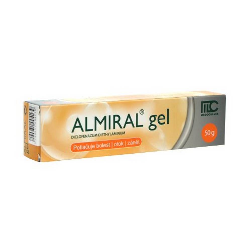almiral gel 50g Gel intended for local treatment of post-traumatic conditions of the musculoskeletal system, such as contusions of joints, muscles and tendons.