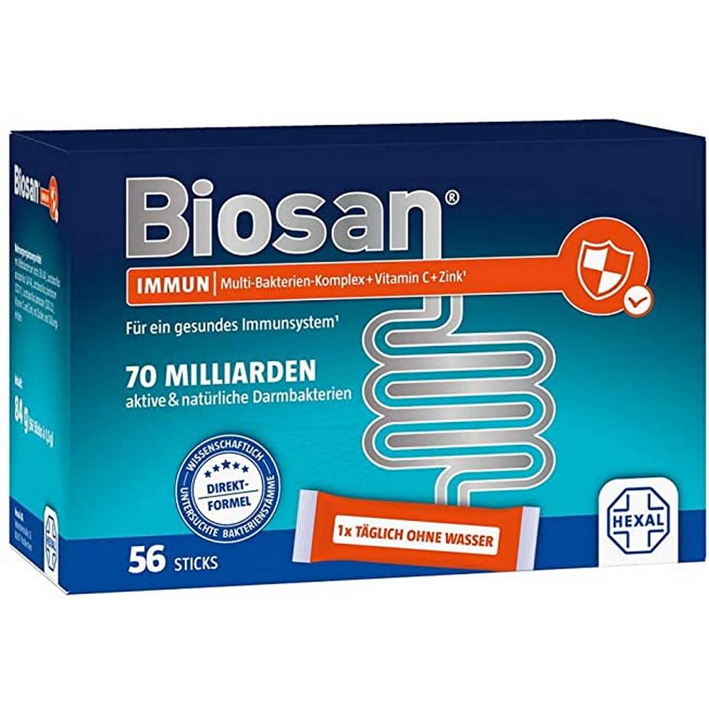 biosan immun 56 Multi-bacteria complex with vitamin C and zinc.