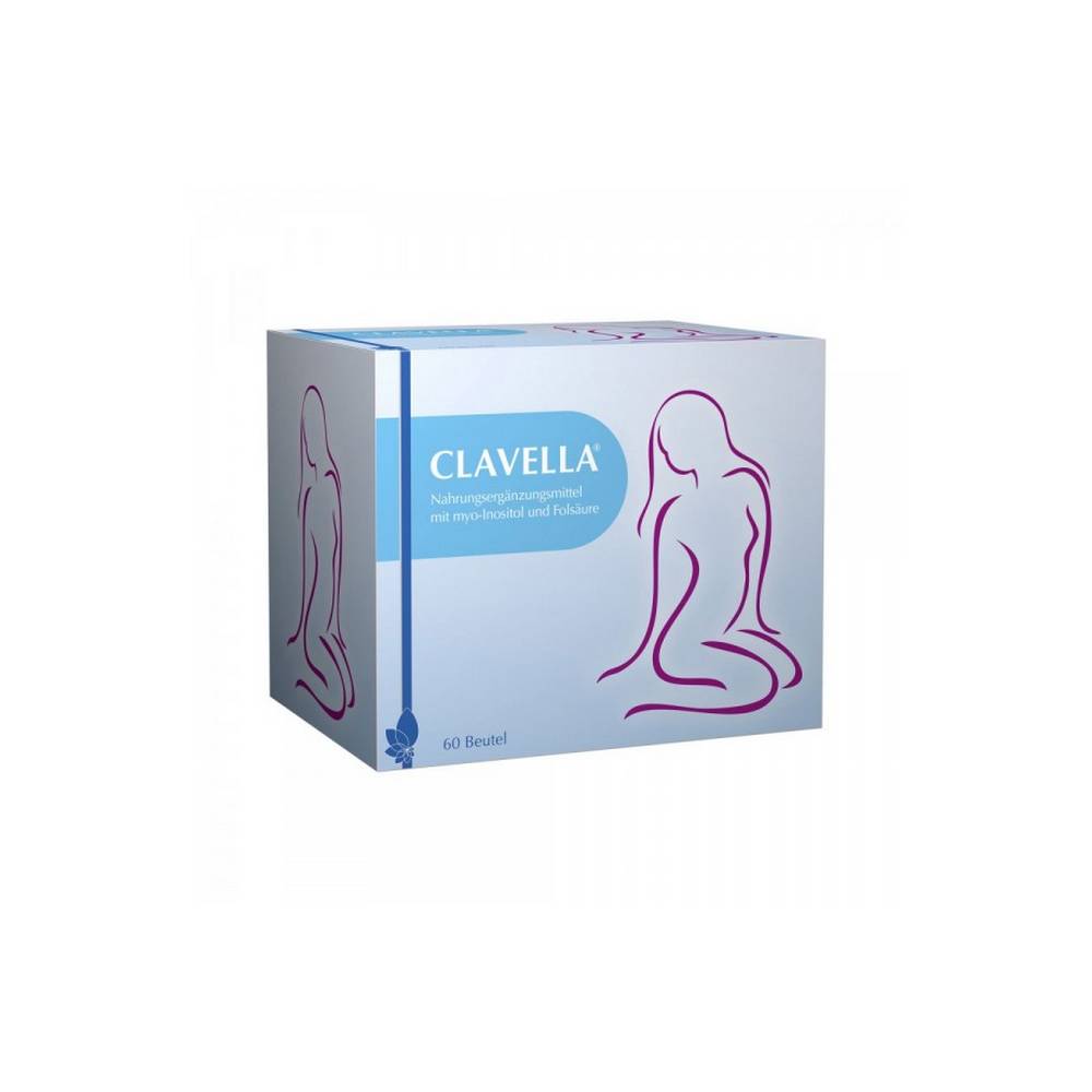 clavella bag 60x2 g Clavella® is a dietary supplement - tailored to the nutritional needs of women with an unfulfilled desire to have children, pregnant and breastfeeding women - contains myo-inositol and folic acid.