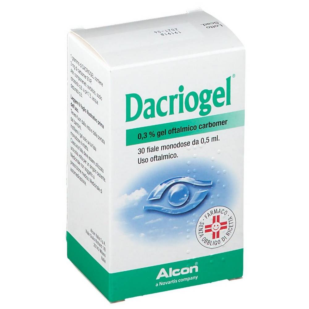 dacriogel gel 30 vials 05ml 03 Лечение любых условиях, характеризующихся недостаточной или плохой увлажнение поверхности глаз, глаза красный глаз сухой.