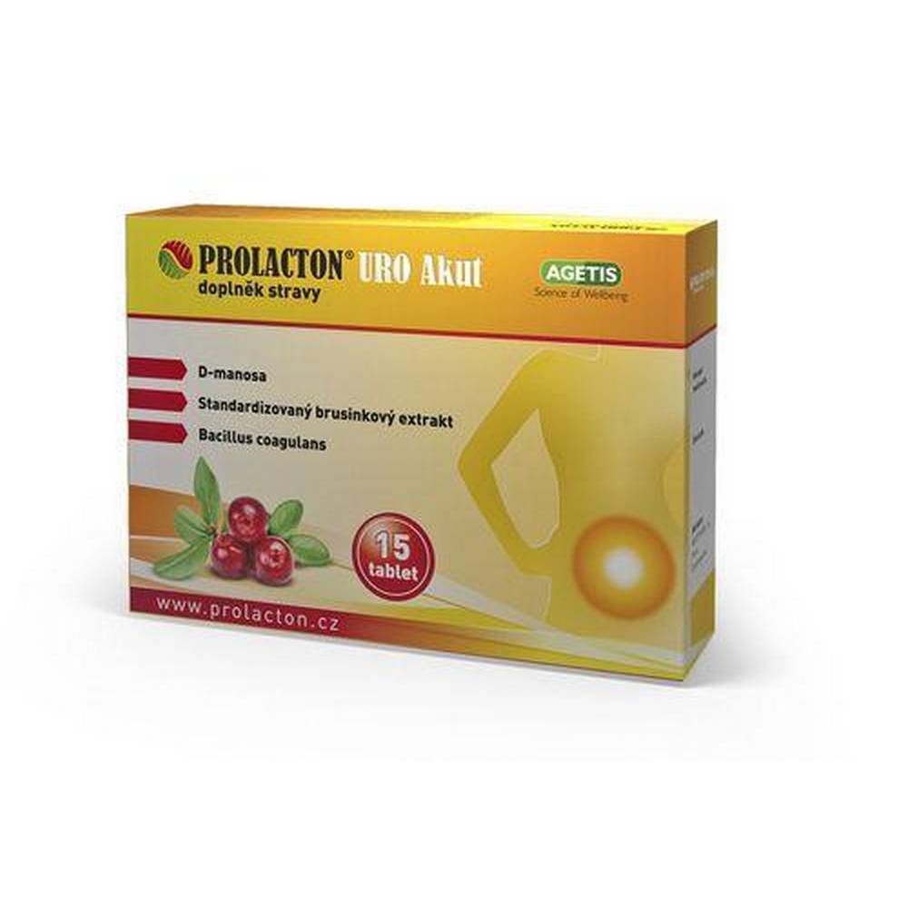 prolacton uro acute 15 Пищевая добавка для поддержки мочевыводящих путей, таблетки для комфортного использования на основе натуральных активных ингредиентов.