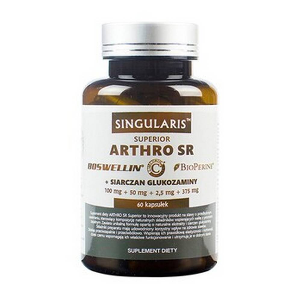 singularis arthro sr capsules 60 ARTHRO SR - a dietary supplement containing well-absorbed glucosamine sulphate. The preparation is intended for adults and adolescents over 12 years of age. Do not use in the case of hypersensitivity (allergy) to any of the ingredients of the product.