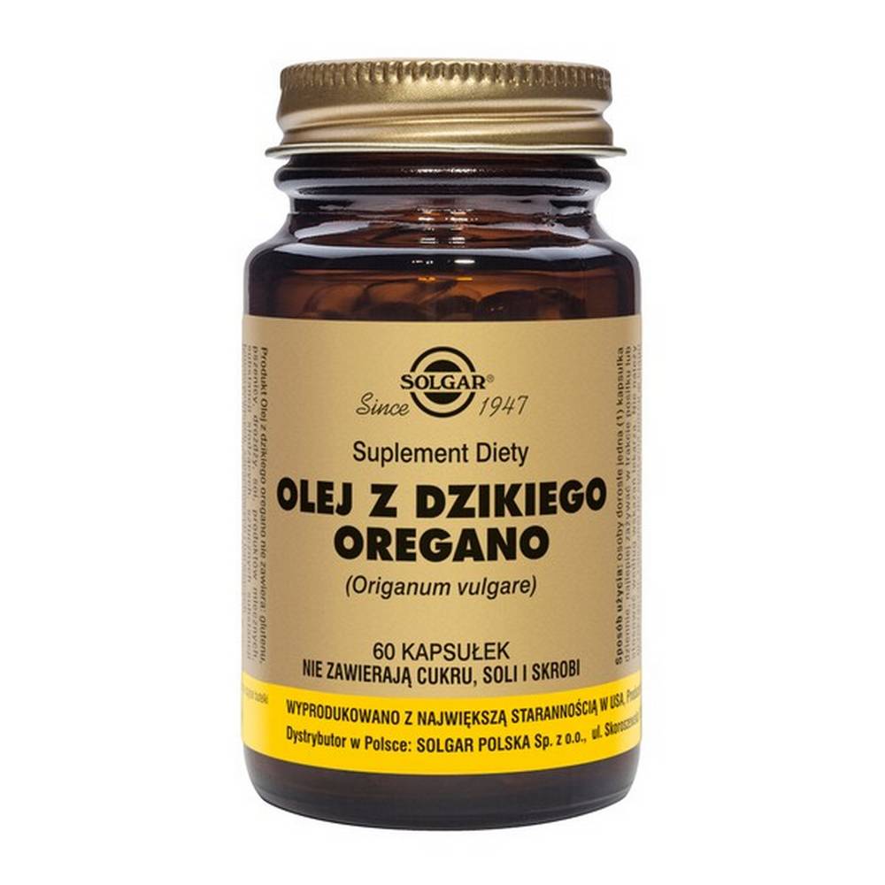 solgar wild oregano oil capsules 60 pcs Wild oregano oil - dietary supplement.