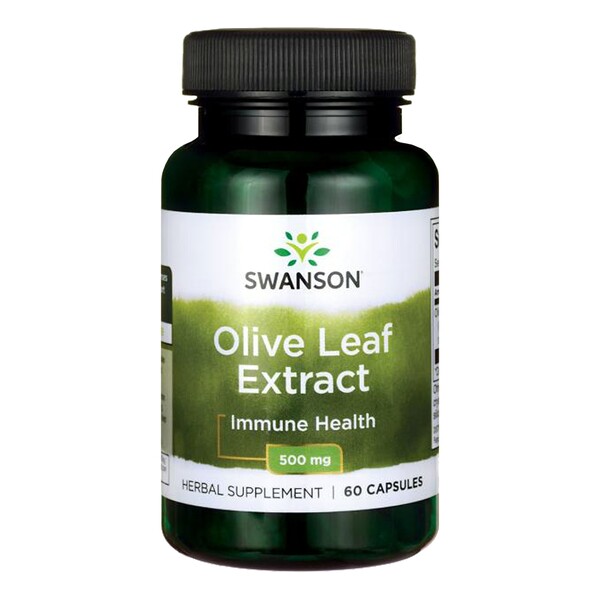 Swanson Olive Leaf Extract, 500mg, Capsules, 60 Pharmacyapozona