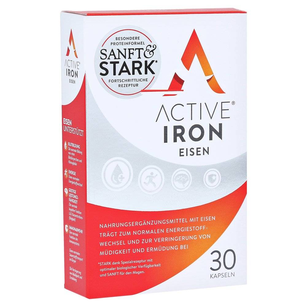 active iron iron capsules 30 Food Supplement with iron.