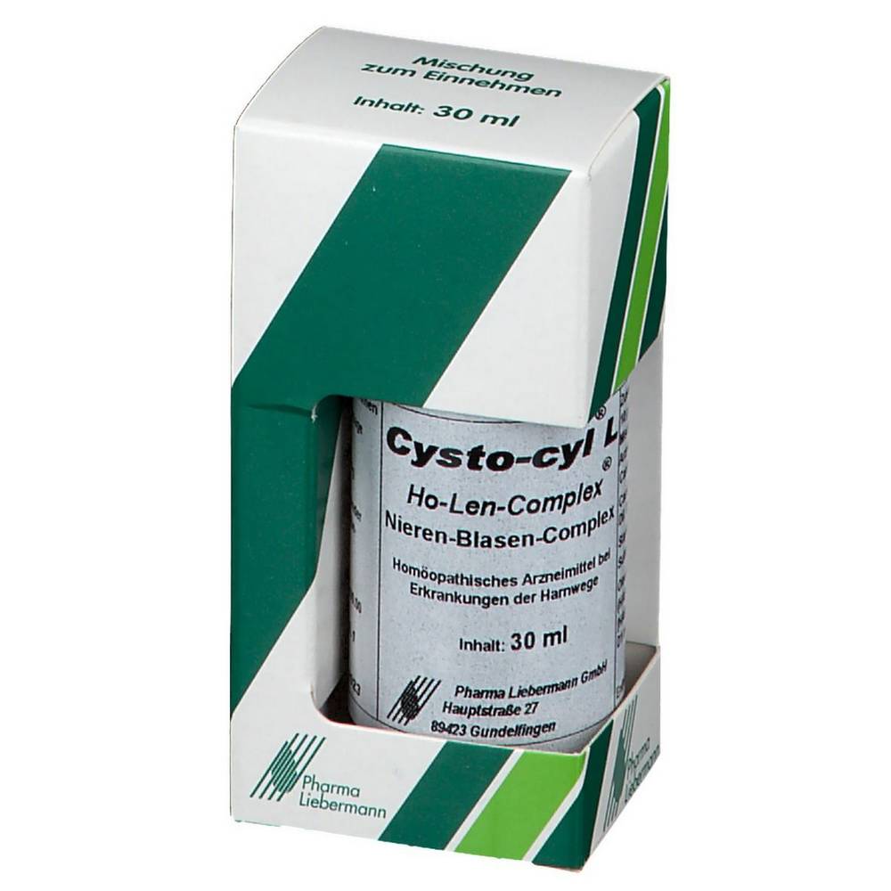 cysto cyl l ho len complex drops 30 ml In the case of acute inflammation of the efferent urinary tract.
