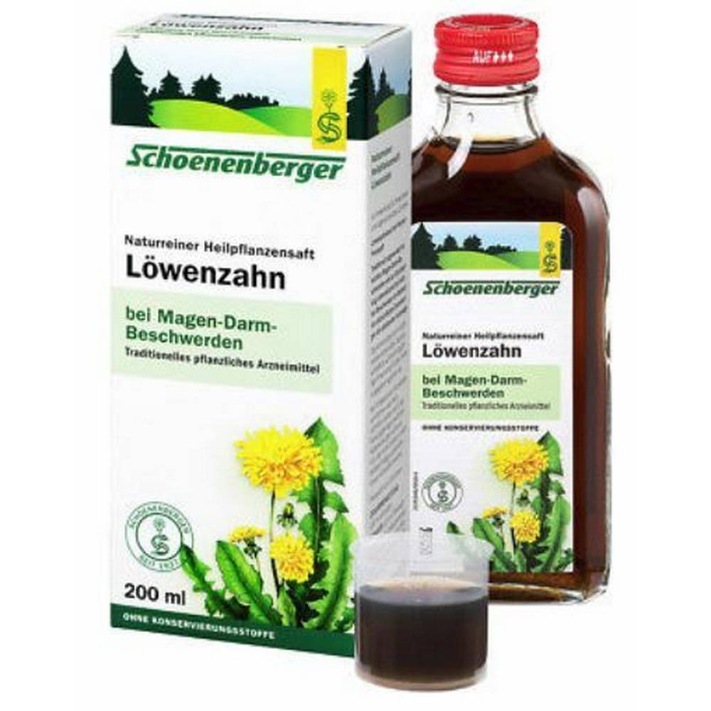 dandelion juice schoenenberger medicinal plants juices 200 ml DANDELION JUICE Schoenenberger healing seed.Juices