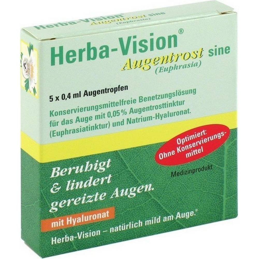 herba vision eyebright sine 5x04 ml For wetting of stressed or irritated eyes with precious herbal ingredients.