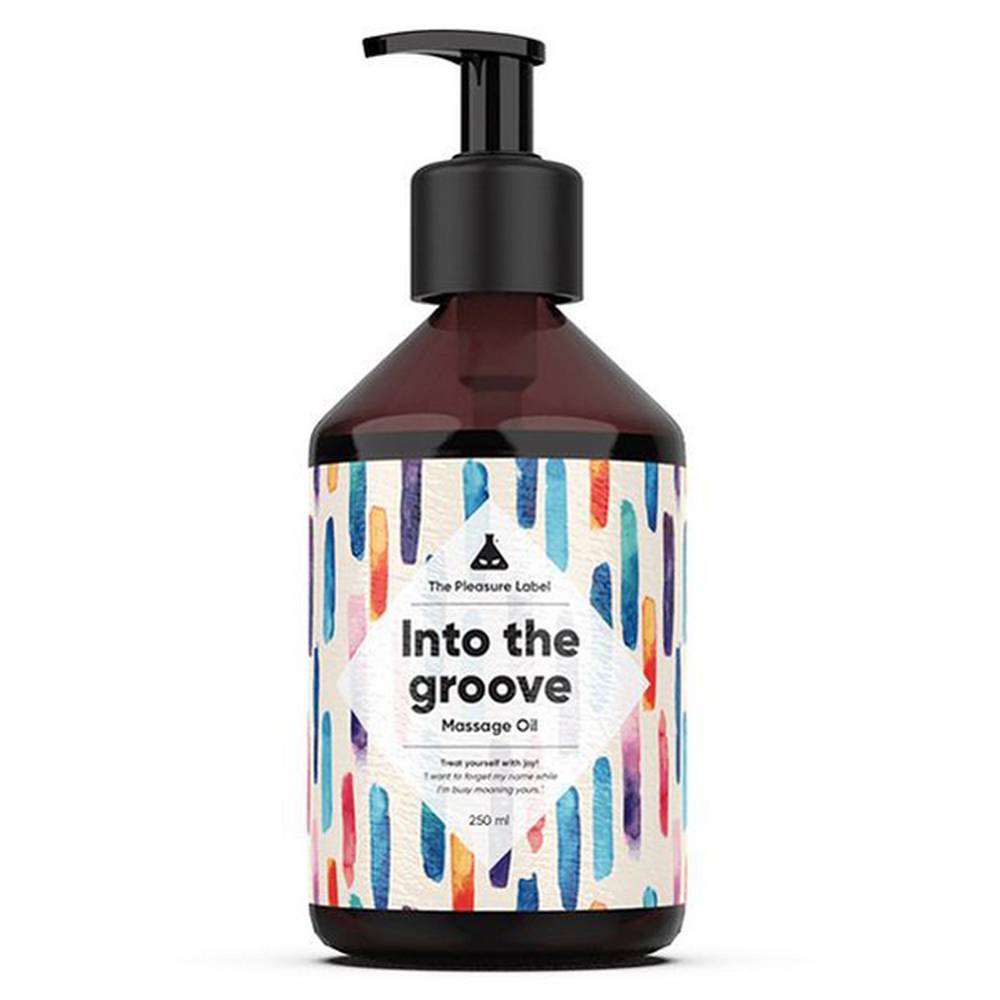 into the groove massage oil 250 ml Luxurious massage oil from a mixture of natural oils with the scent of cardamom, white tobacco, cinnamon and almonds.